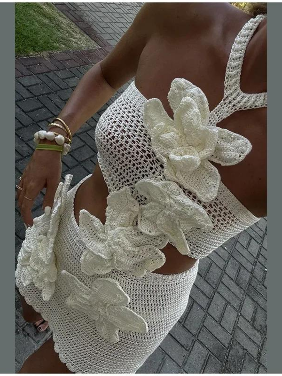 Vestido Curto em tricô Açucena