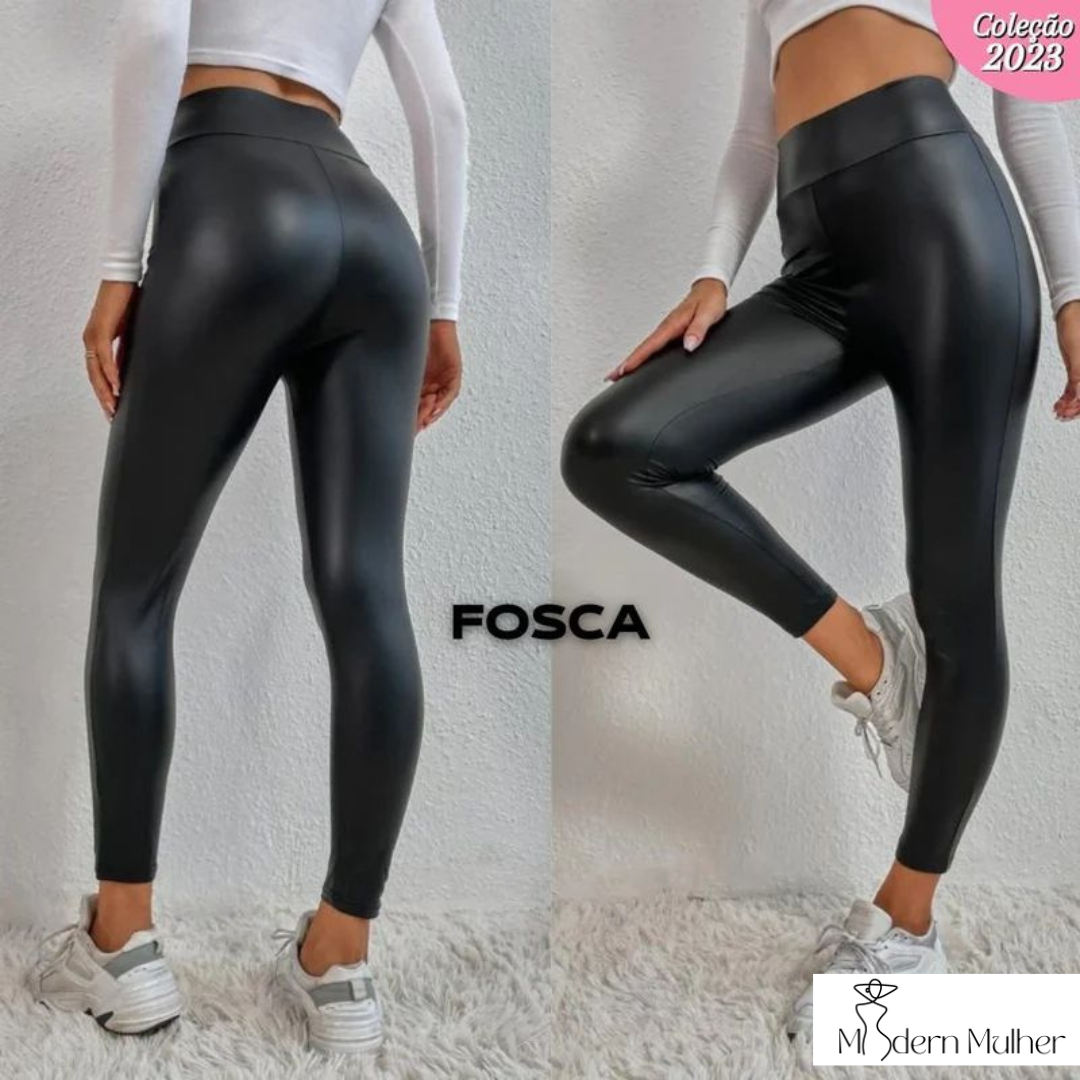 Calça Feminina de Couro Peluciada Black - Compre 1 Leve 2