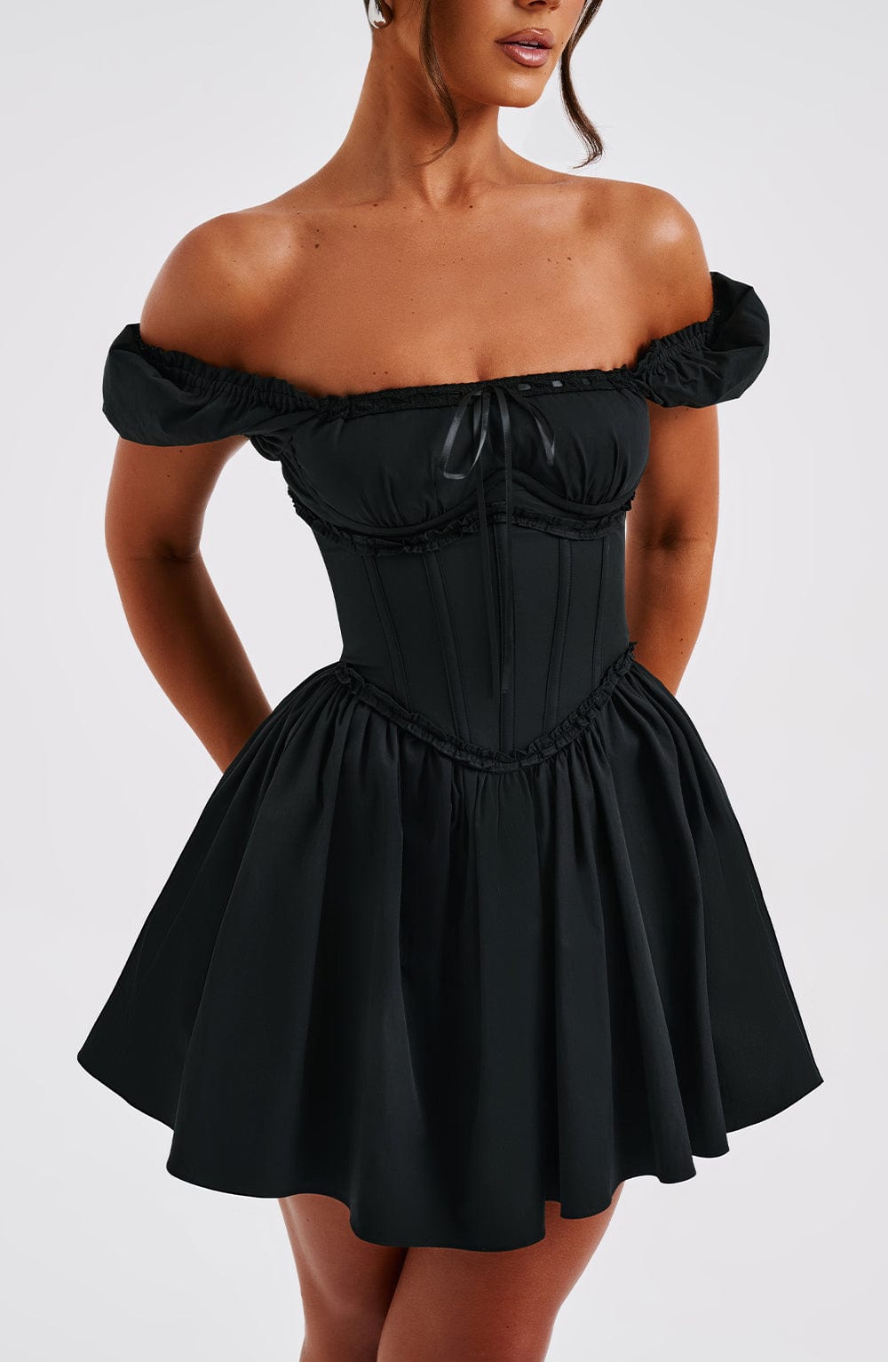 Vestido Curto Bustier Penélope Preto