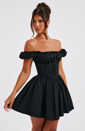 Vestido Curto Bustier Penélope Preto