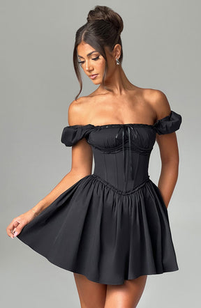 Vestido Curto Bustier Penélope Preto