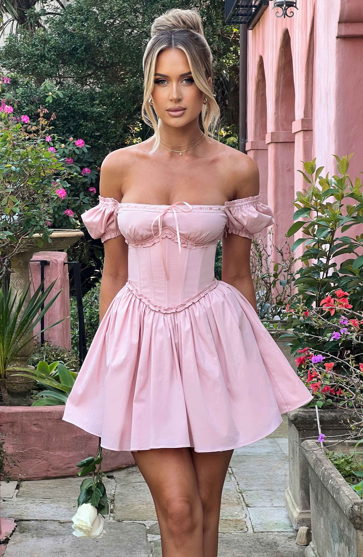 Vestido Curto Bustier Penélope Rosa